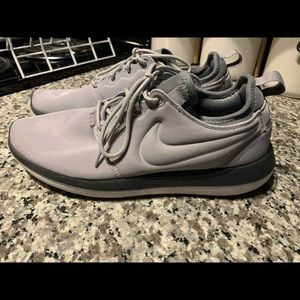 Nike grey athletic shoes